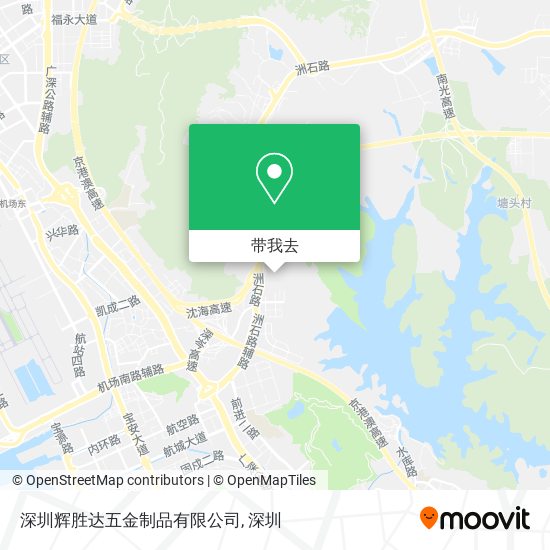 深圳辉胜达五金制品有限公司地图