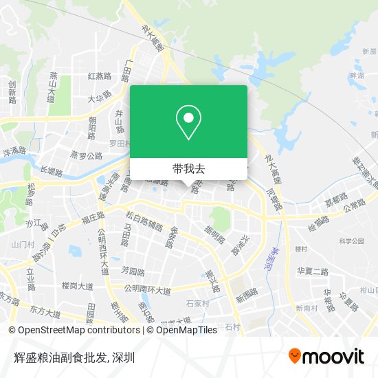 辉盛粮油副食批发地图