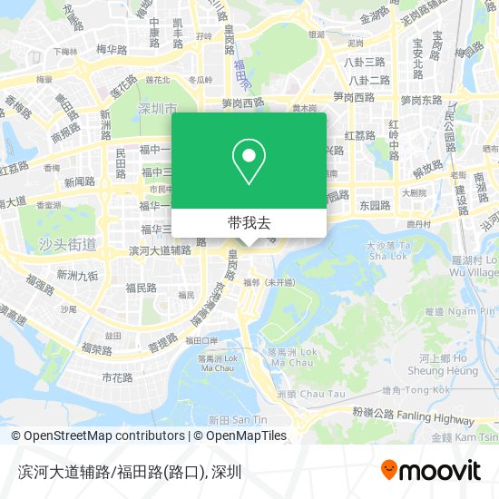滨河大道辅路/福田路(路口)地图