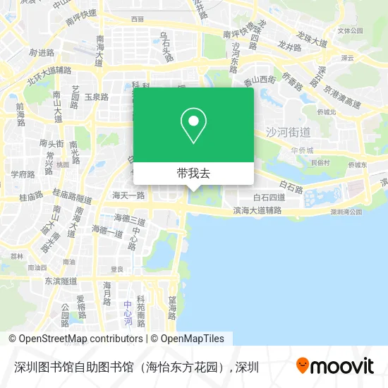 深圳图书馆自助图书馆（海怡东方花园）地图