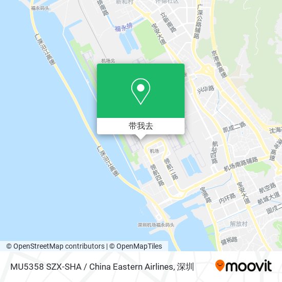 MU5358 SZX-SHA / China Eastern Airlines地图