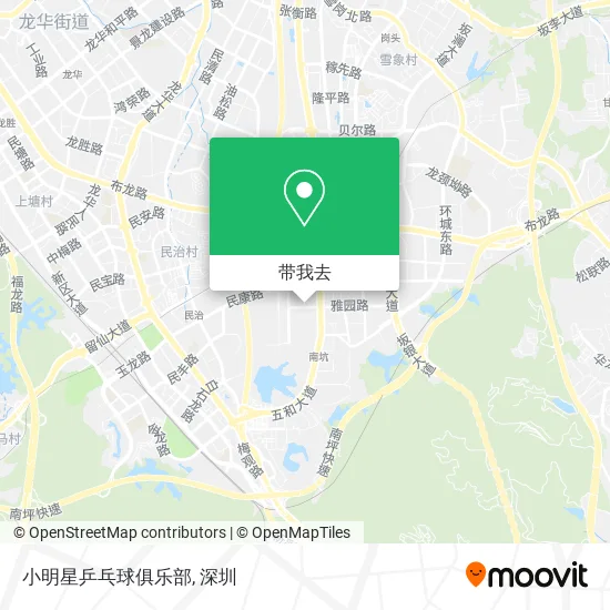 小明星乒乓球俱乐部地图