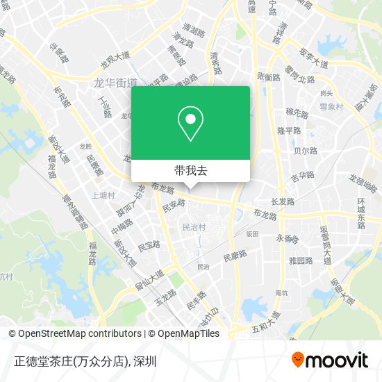 正德堂茶庄(万众分店)地图