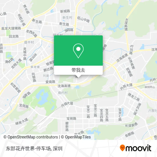东部花卉世界-停车场地图