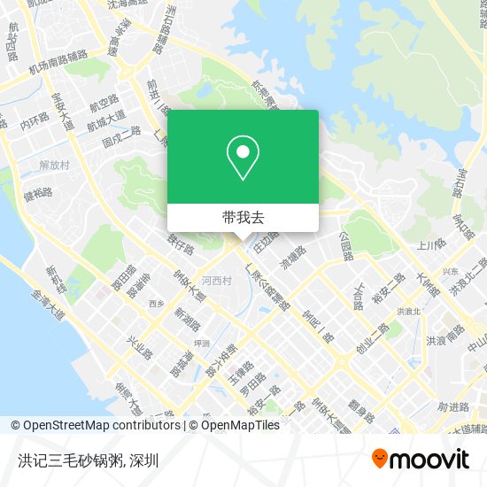 洪记三毛砂锅粥地图