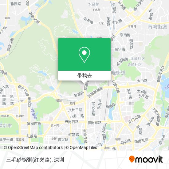 三毛砂锅粥(红岗路)地图