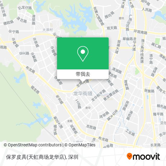 保罗皮具(天虹商场龙华店)地图