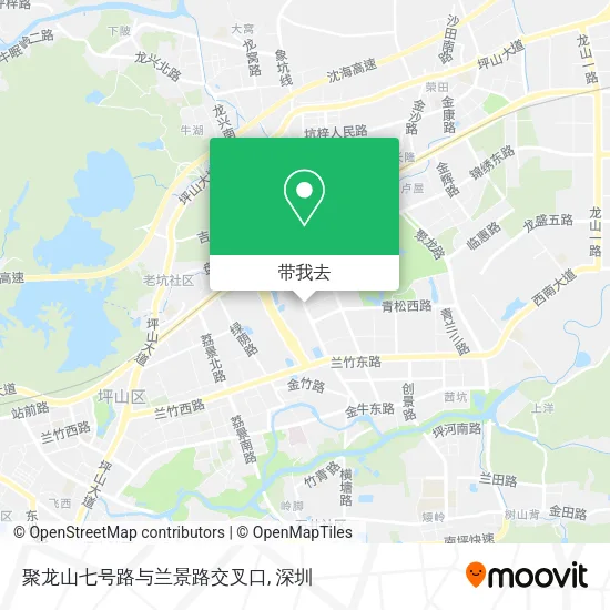 聚龙山七号路与兰景路交叉口地图