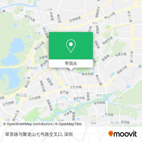 翠景路与聚龙山七号路交叉口地图