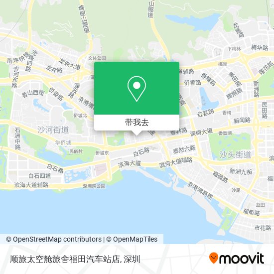 顺旅太空舱旅舍福田汽车站店地图