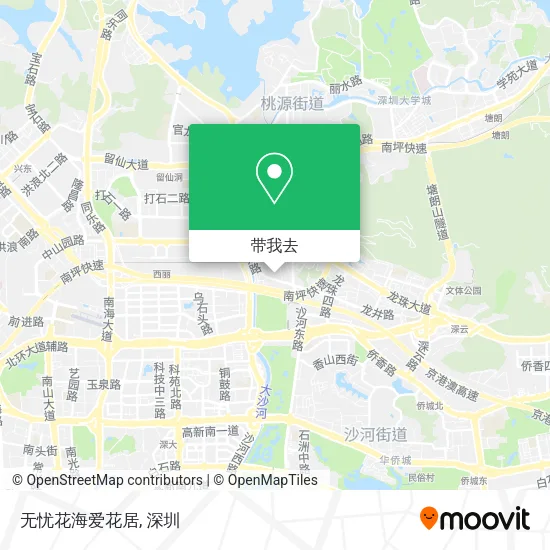 无忧花海爱花居地图