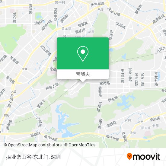 振业峦山谷-东北门地图