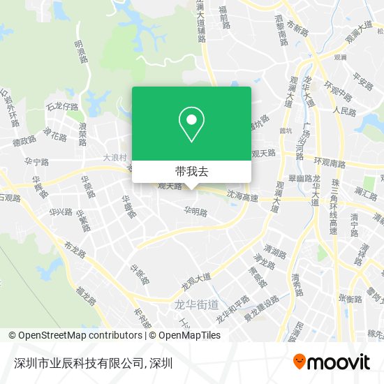 深圳市业辰科技有限公司地图
