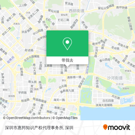 深圳市惠邦知识产权代理事务所地图
