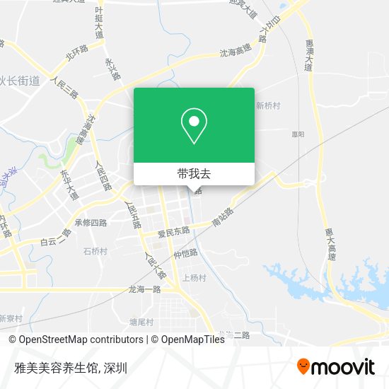 雅美美容养生馆地图