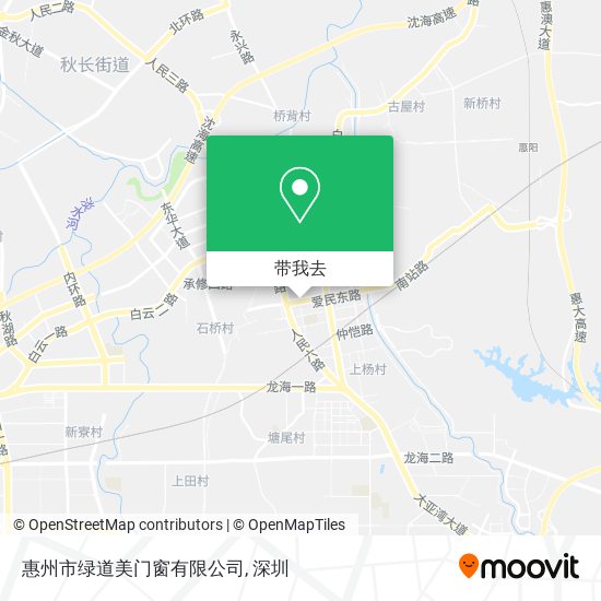 惠州市绿道美门窗有限公司地图