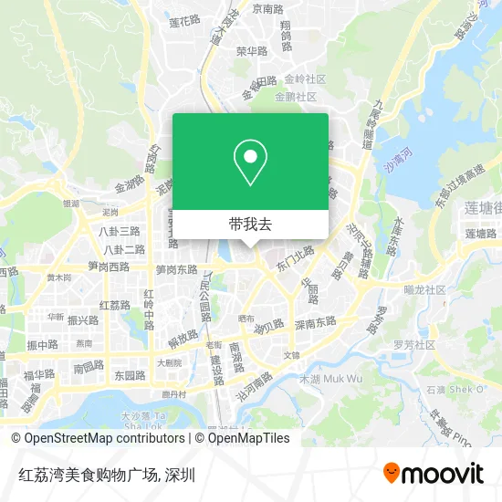 红荔湾美食购物广场地图