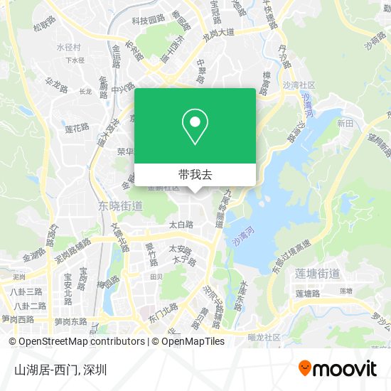 山湖居-西门地图