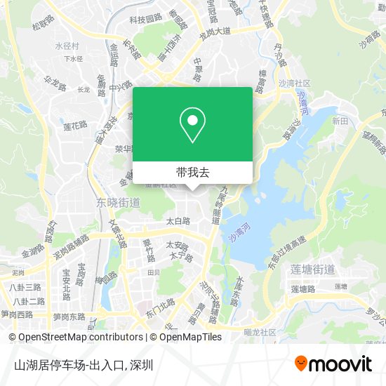 山湖居停车场-出入口地图