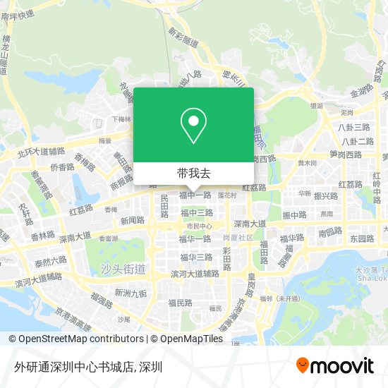 外研通深圳中心书城店地图