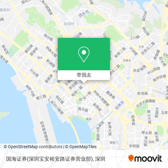 国海证券(深圳宝安裕安路证券营业部)地图