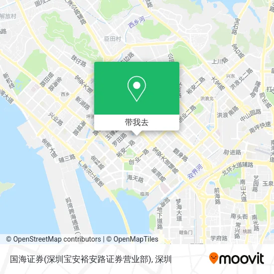 国海证券(深圳宝安裕安路证券营业部)地图