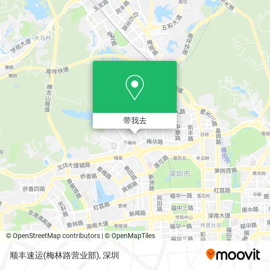 顺丰速运(梅林路营业部)地图