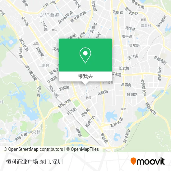 恒科商业广场-东门地图