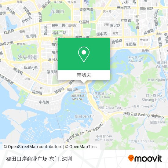 福田口岸商业广场-东门地图