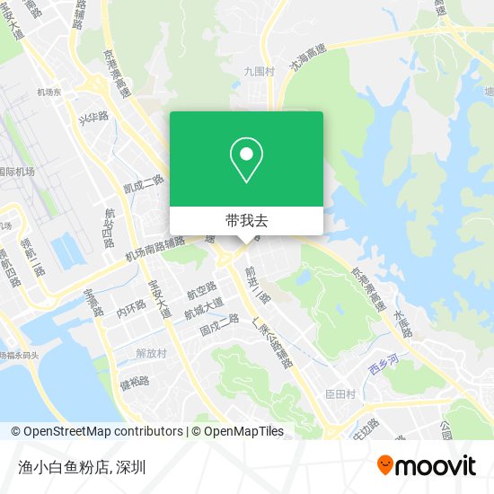渔小白鱼粉店地图