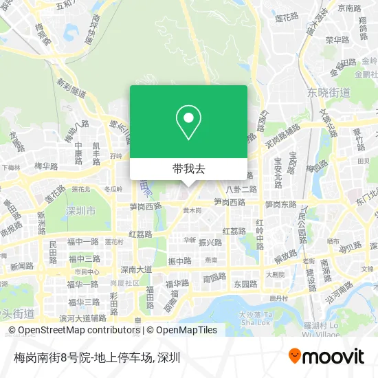梅岗南街8号院-地上停车场地图