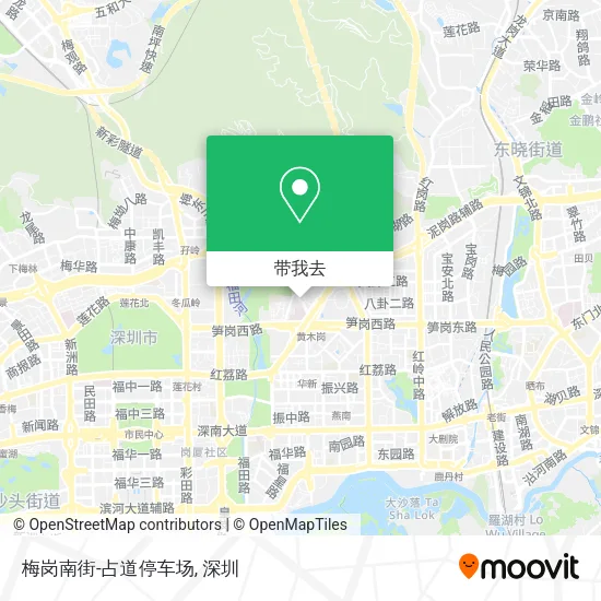 梅岗南街-占道停车场地图