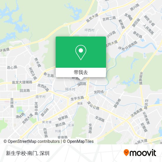 新生学校-南门地图