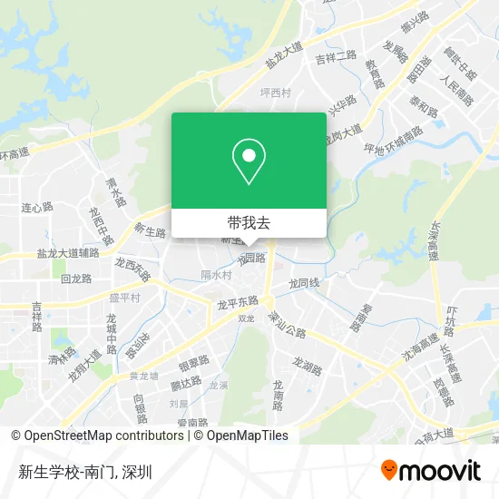 新生学校-南门地图