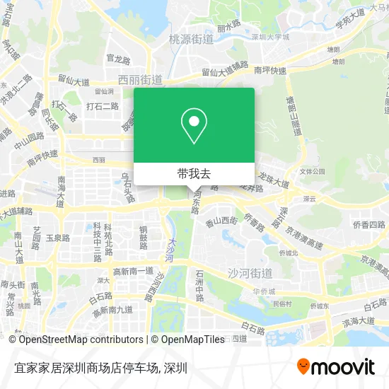 宜家家居深圳商场店停车场地图