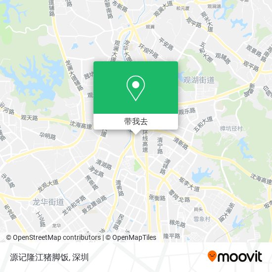 源记隆江猪脚饭地图