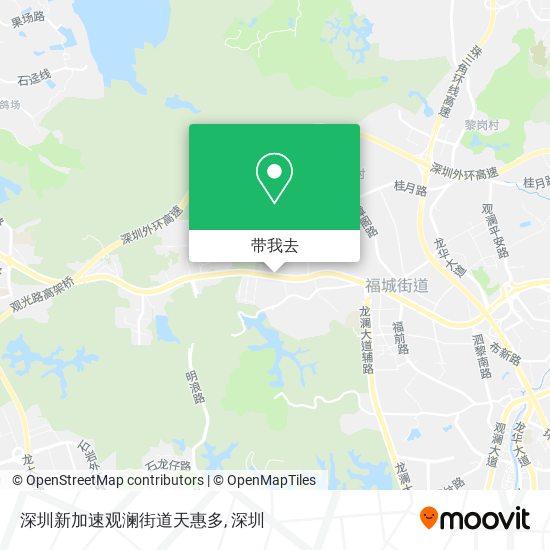 深圳新加速观澜街道天惠多地图