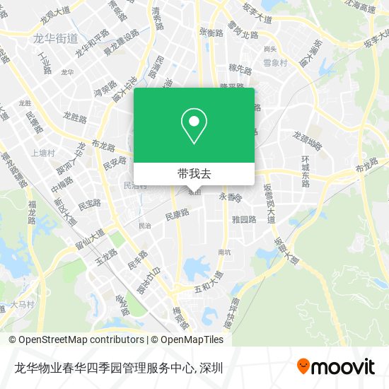 龙华物业春华四季园管理服务中心地图