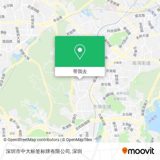 深圳市中大标签标牌有限公司地图