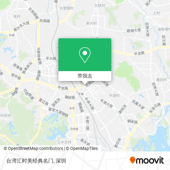 台湾汇时美经典名门地图