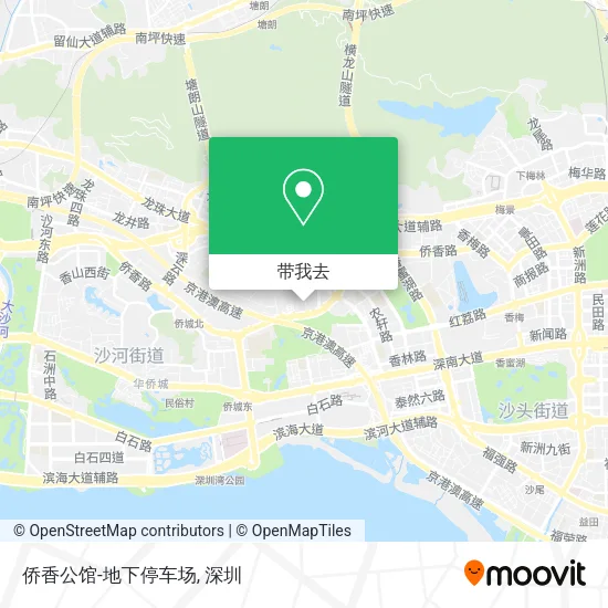 侨香公馆-地下停车场地图