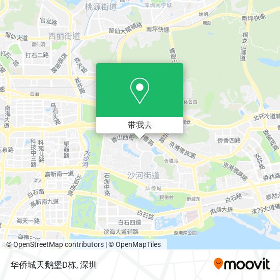 华侨城天鹅堡D栋地图