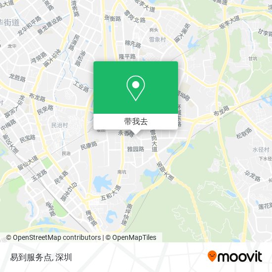 易到服务点地图
