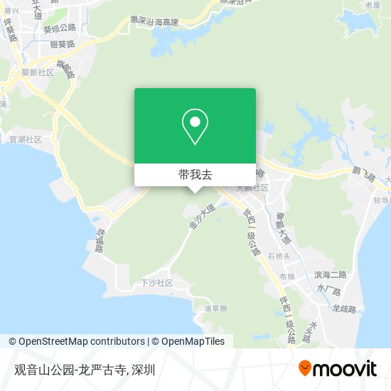 观音山公园-龙严古寺地图
