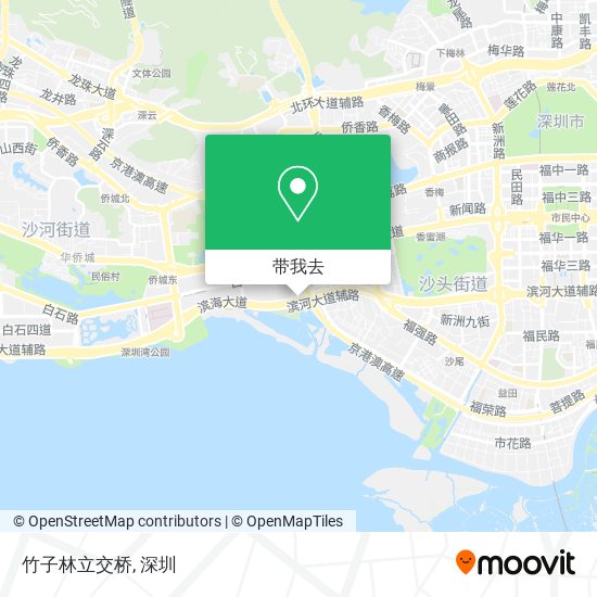 竹子林立交桥地图