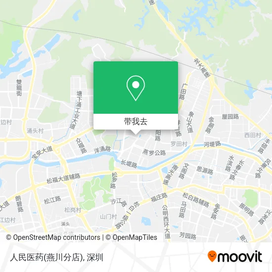人民医药(燕川分店)地图