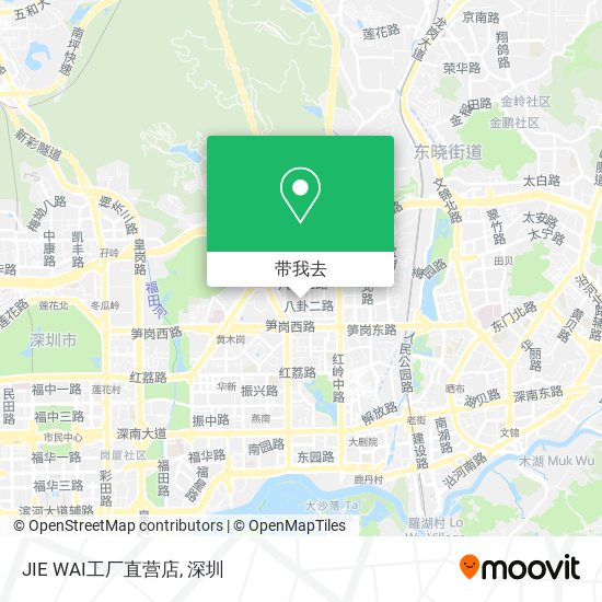 JIE WAI工厂直营店地图