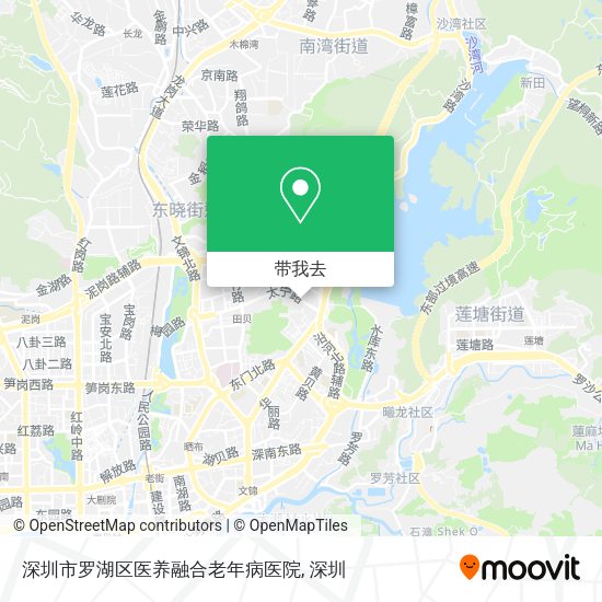 深圳市罗湖区医养融合老年病医院地图