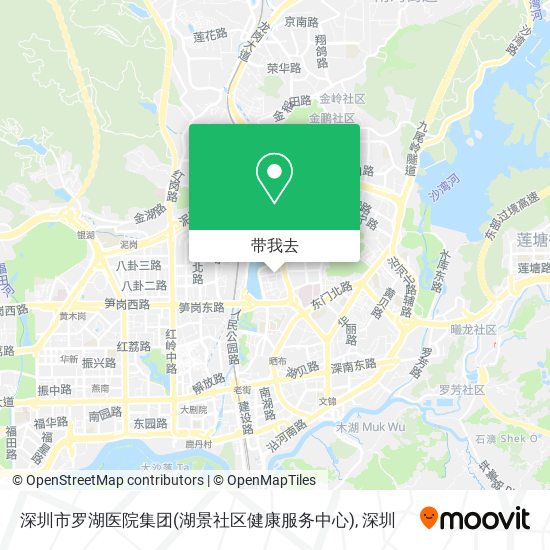 深圳市罗湖医院集团(湖景社区健康服务中心)地图
