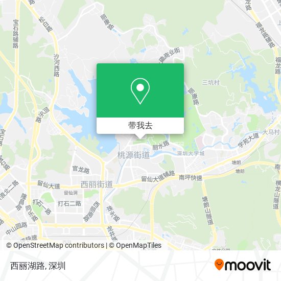 西丽湖路地图